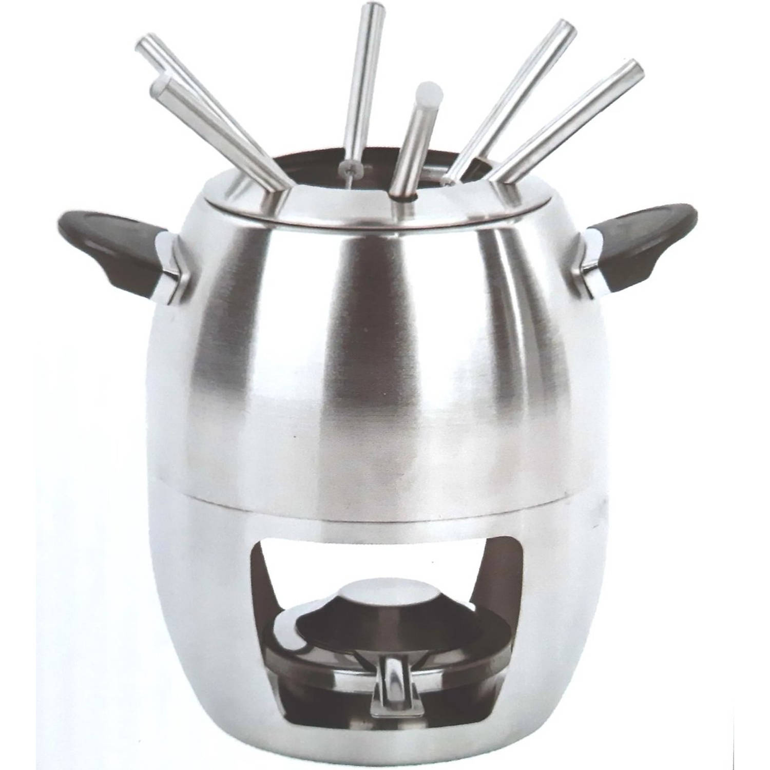 Haushalt Top Choice - Design Fondeuset Met Fonduepan - Incl Vorken