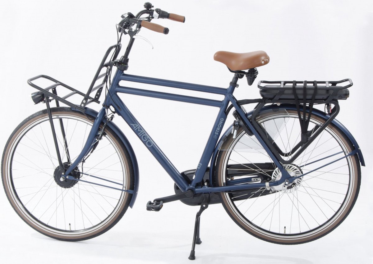 Amigo Elektrische Transportfiets E-strong T2 28 Inch 54 Cm Heren 3v Rollerbrake Donker - Blauw