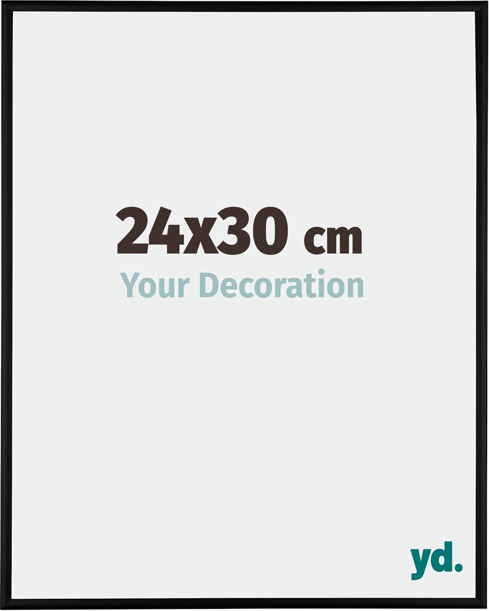 Your Decoration Kent Aluminium Fotolijst 24x30cm Mat - Zwart