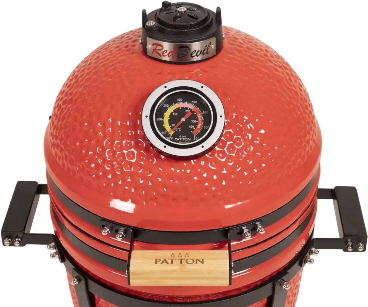 Patton Kamado 15 Inch Table Chef Red Devil - Rood