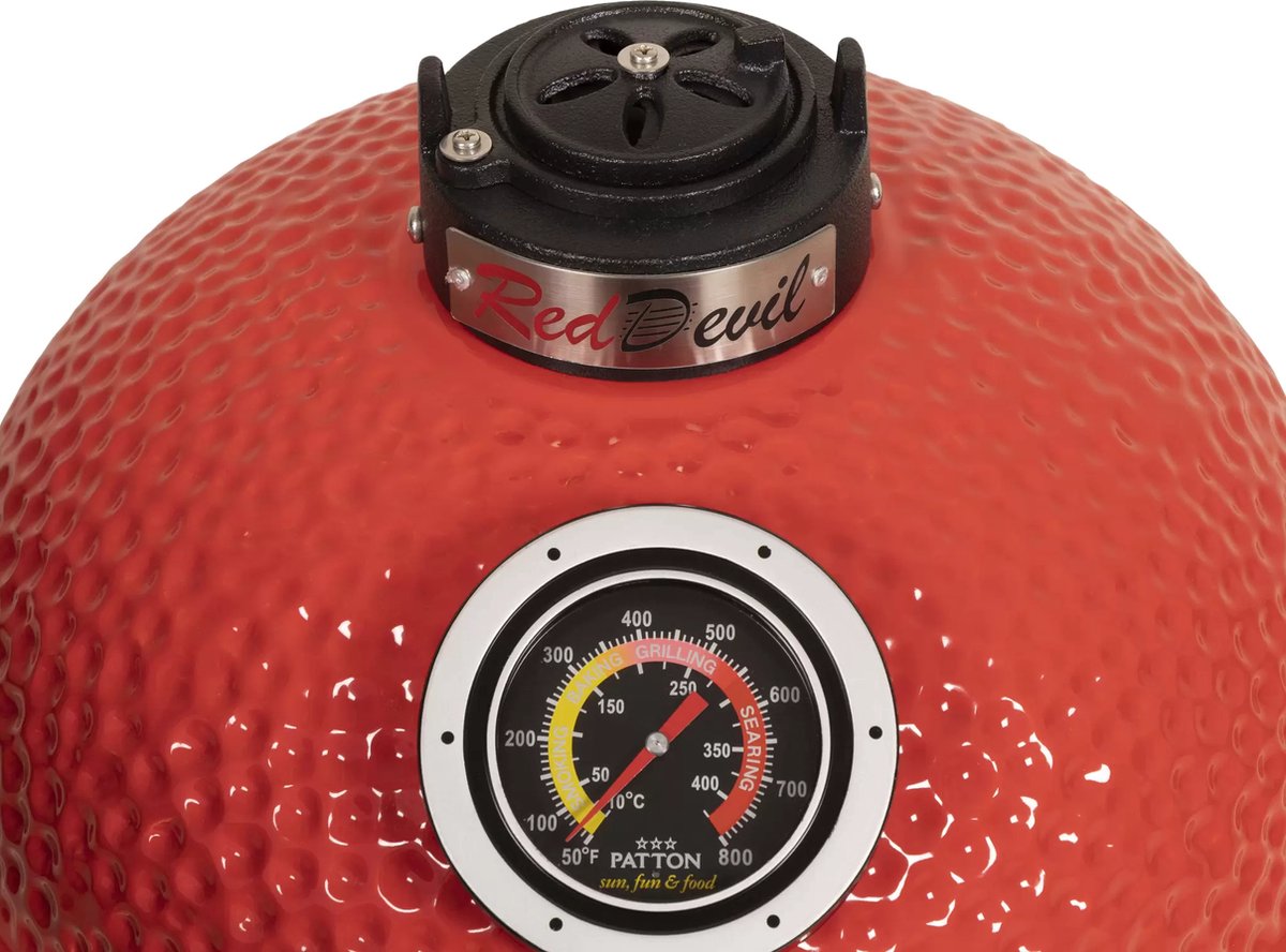 Patton Kamado 15 Inch Table Chef Red Devil - Rood
