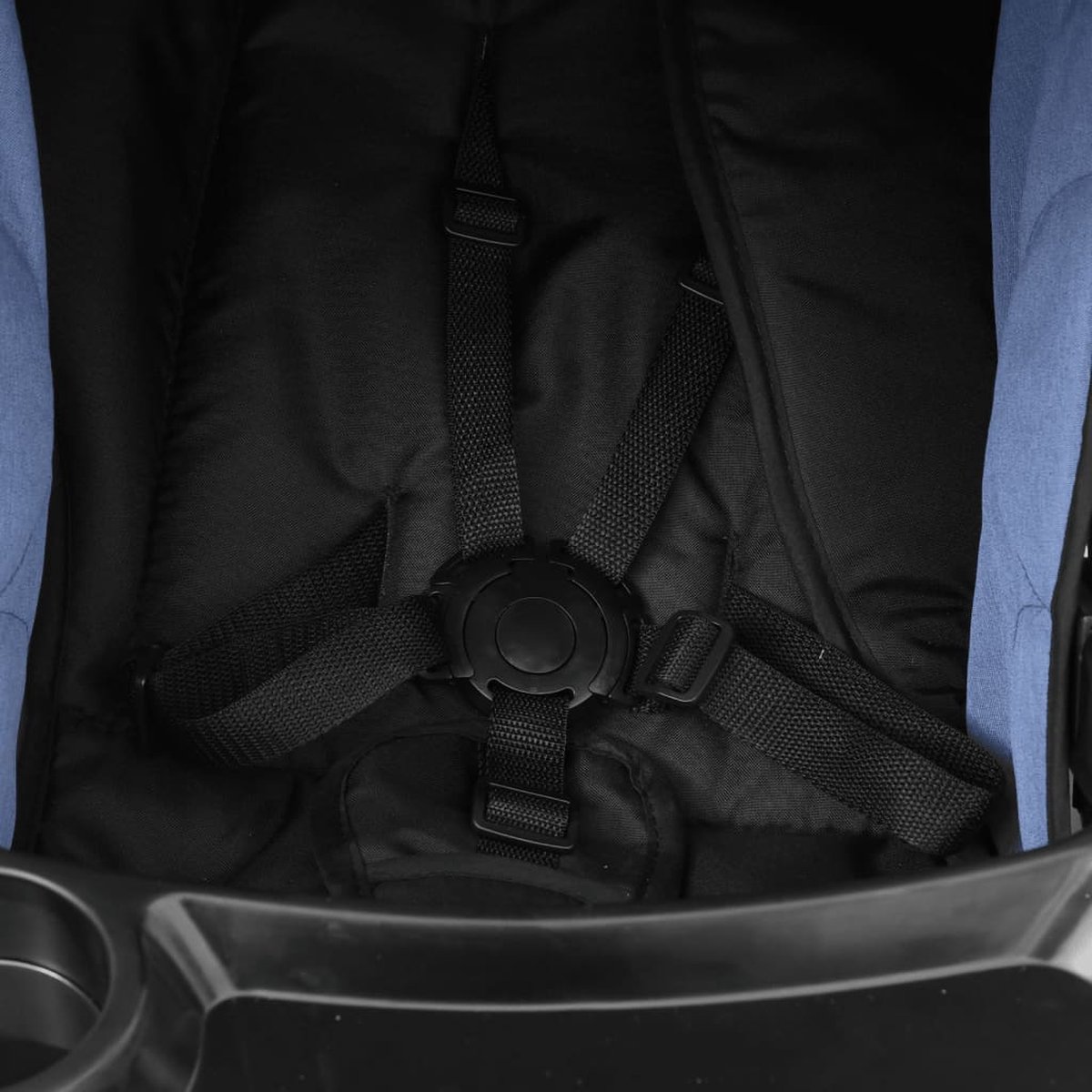 Vidaxl Kinderwagen 3-in-1 Staal Marine En - Blauw