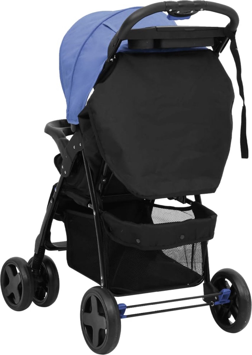 Vidaxl Kinderwagen 3-in-1 Staal Marine En - Blauw