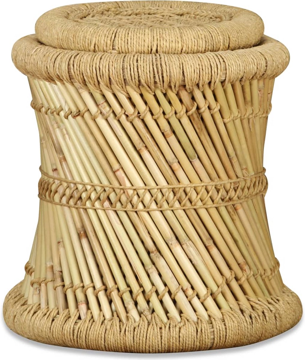 Vidaxl Krukken 2 St Bamboe En Jute - Bruin