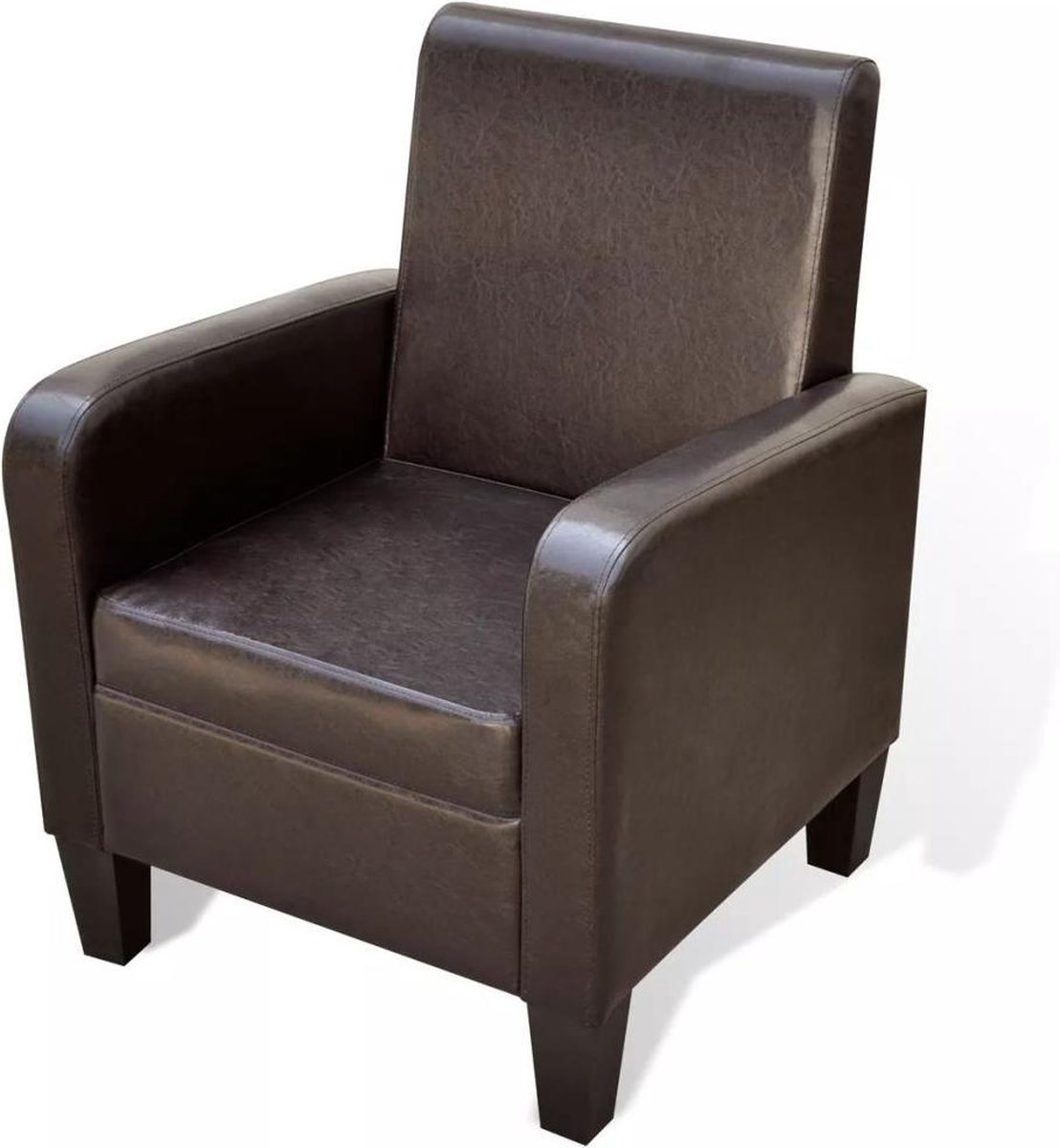 Vidaxl Fauteuil Kunstleer - Bruin