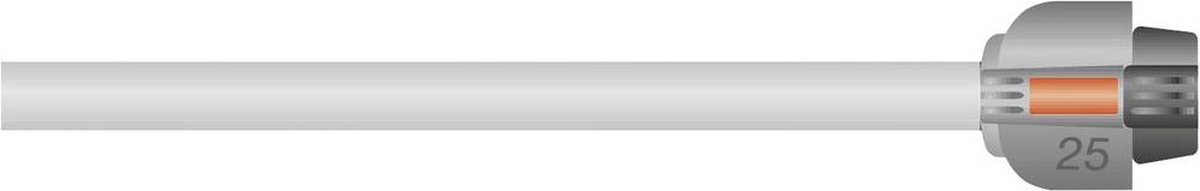 Eindstuk | 25mm - 2778-20 - Zwart