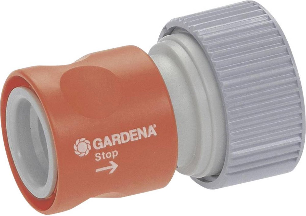 GARDENA Prof-System overgangsstuk met waterstop | 19 mm (3/4") - 2814-20