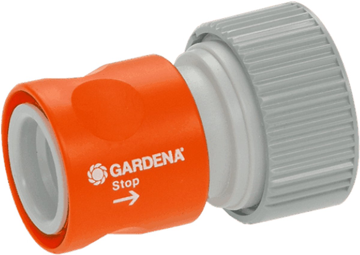 GARDENA Prof-System overgangsstuk met waterstop | 19 mm (3/4") - 2814-20