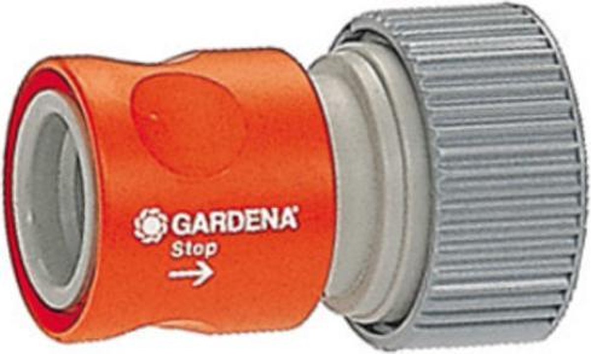 GARDENA Prof-System overgangsstuk met waterstop | 19 mm (3/4") - 2814-20