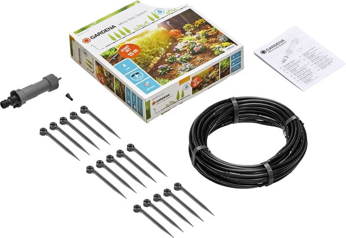 GARDENA MDS Startset S | 15m | Rijplanten - 13010-20 - Grijs