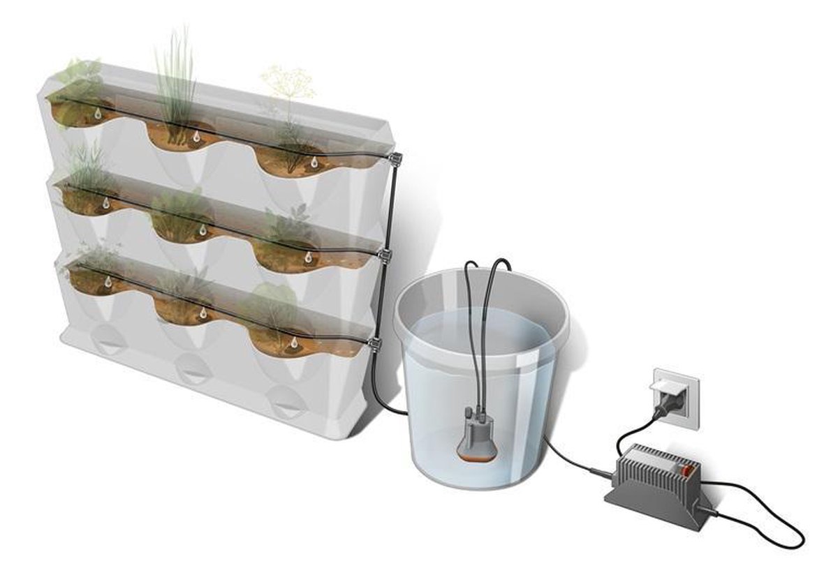 GARDENA NatureUp! | Uitbreidingsset Bewatering Reservoir - 13158-20 - Grijs