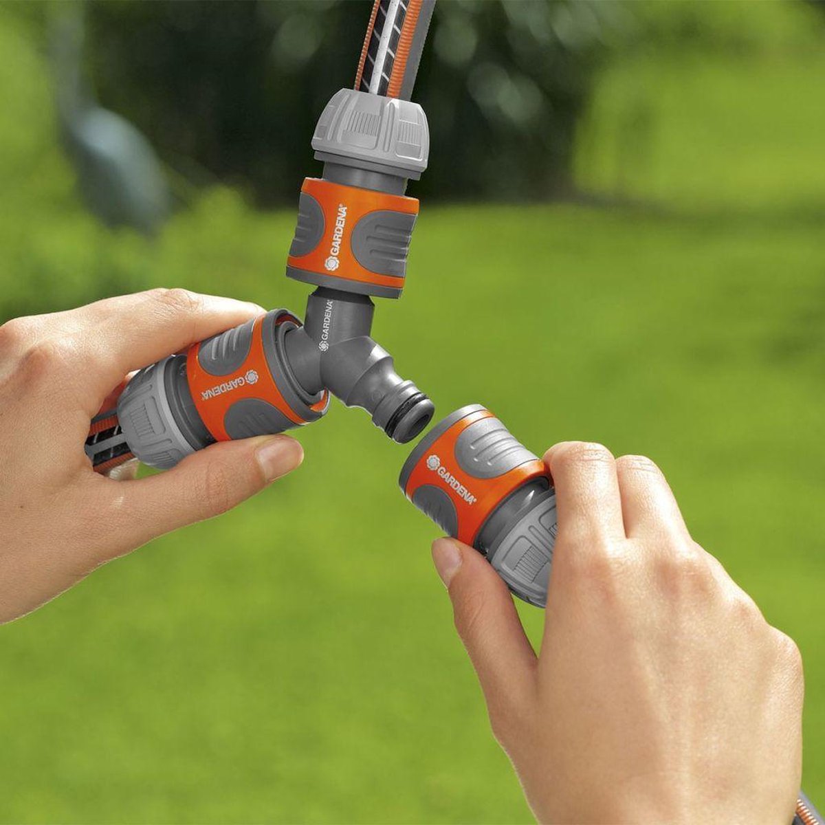 GARDENA 2-wegset 13 mm (1/2") - 18287-20 - Oranje