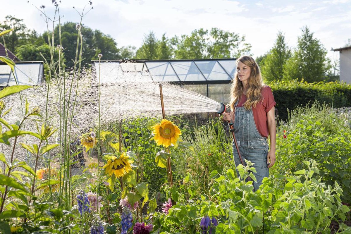 GARDENA Comfort multifunctionele broes - 18315-20 - Grijs