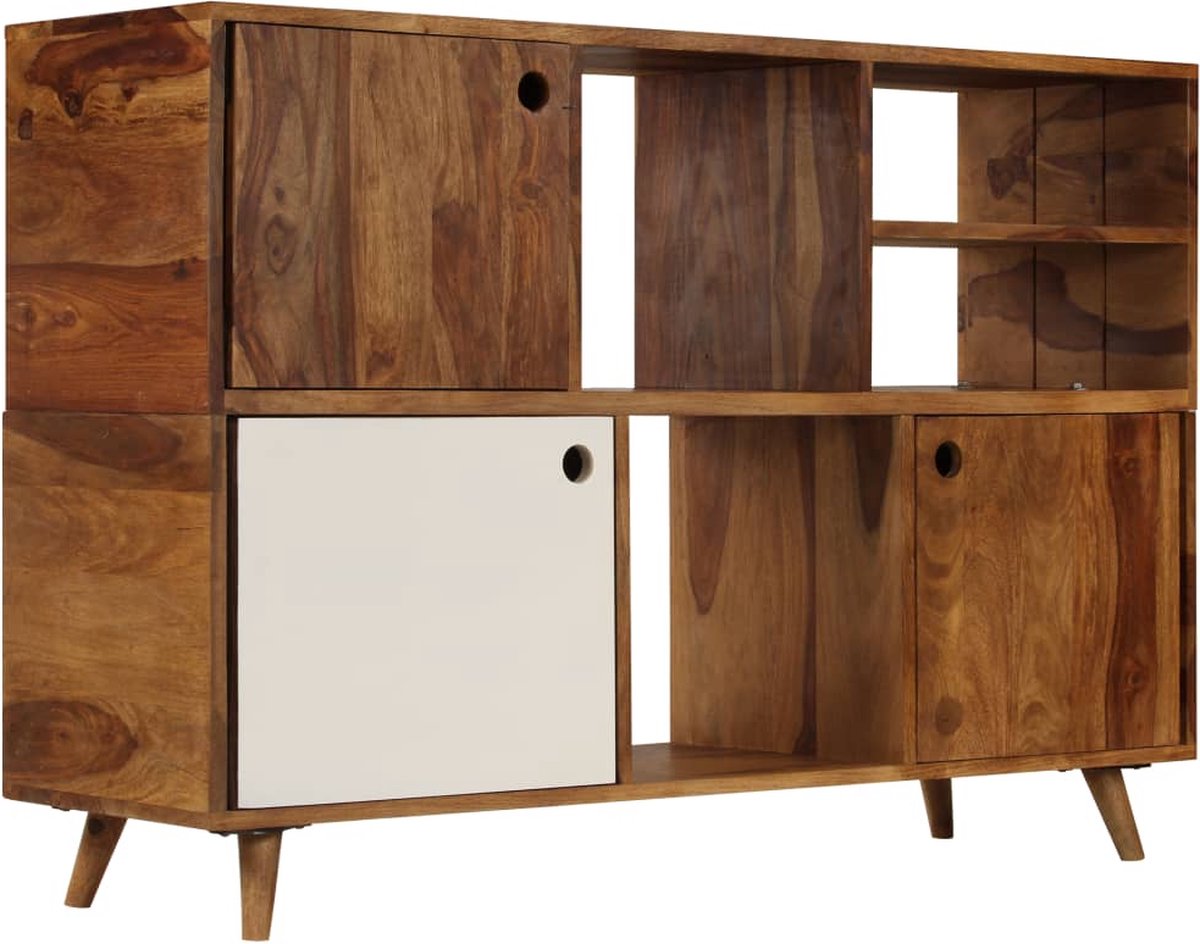 Vidaxl Dressoir 118x35x70 Cm Massief Sheeshamhout - Bruin