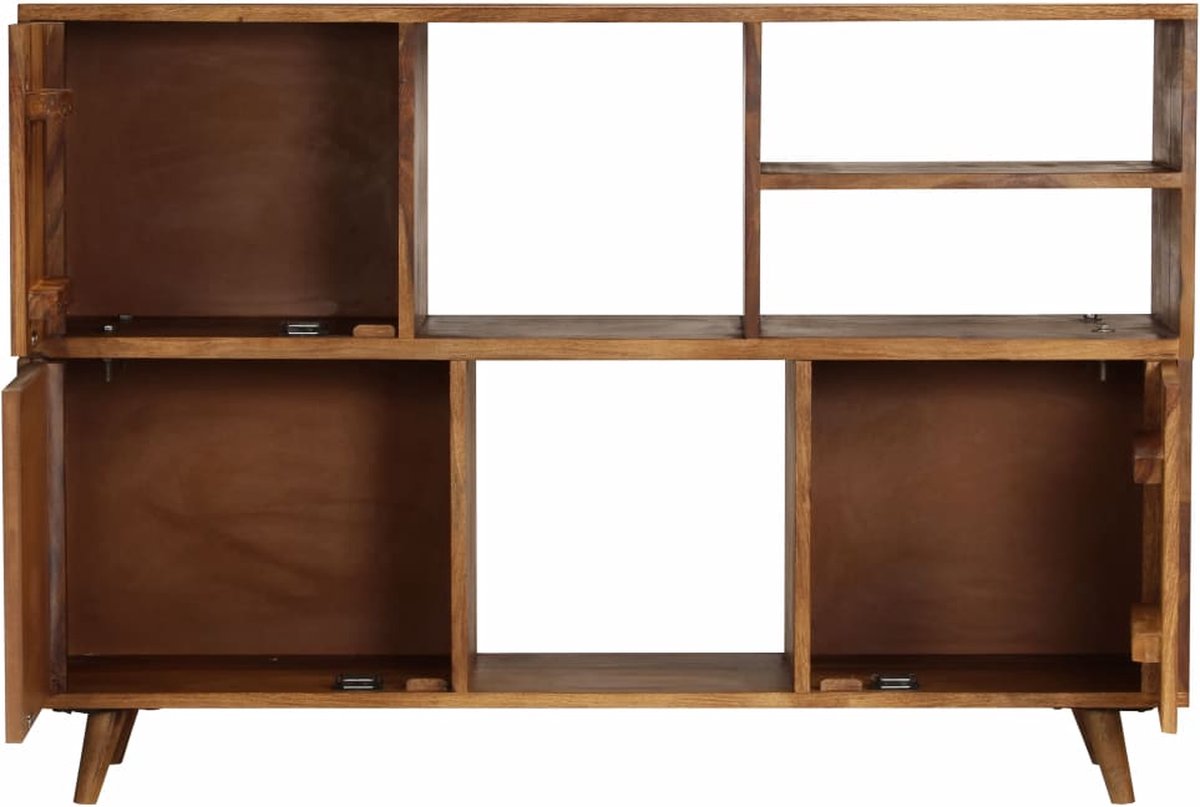 Vidaxl Dressoir 118x35x70 Cm Massief Sheeshamhout - Bruin