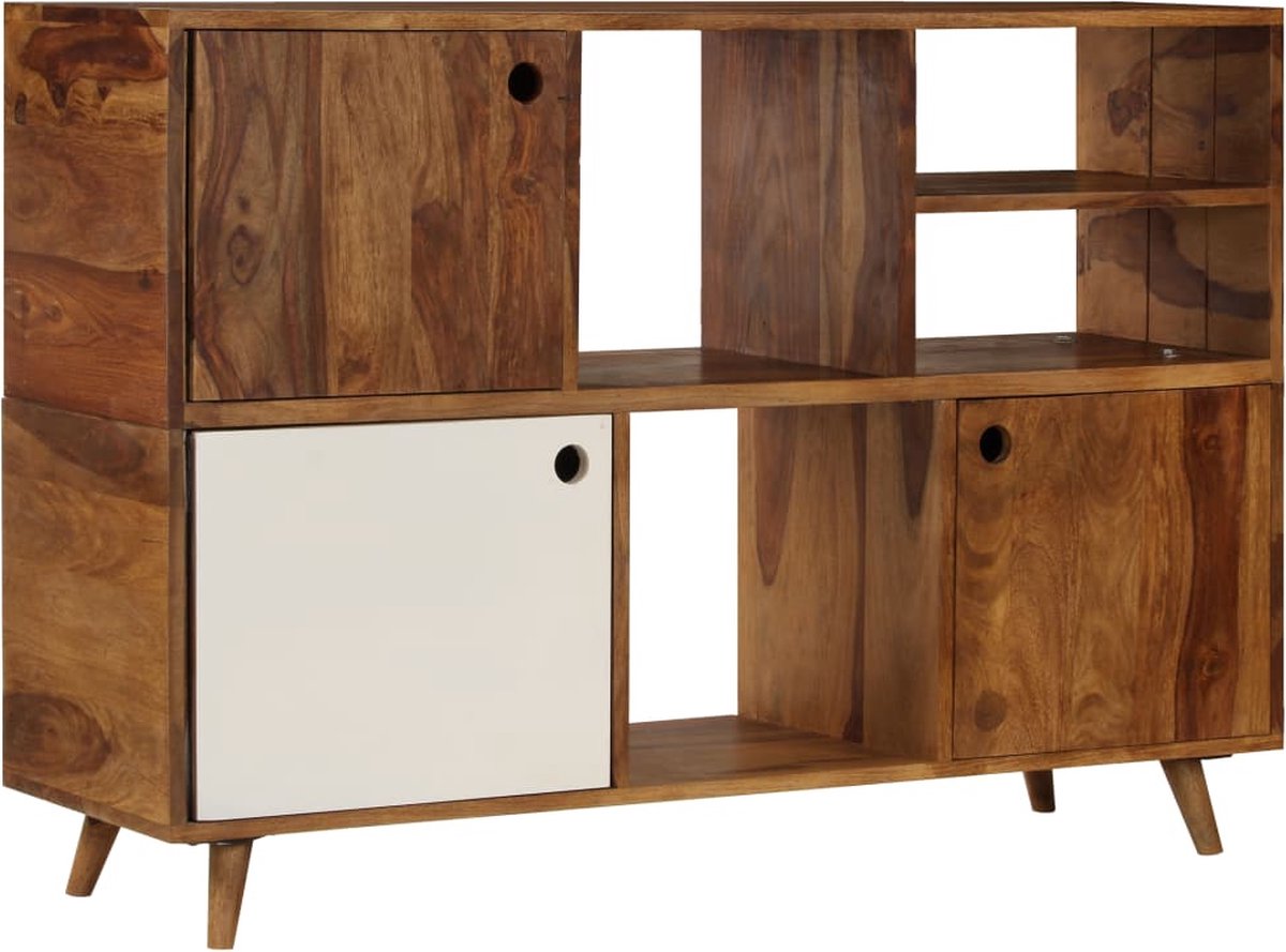 Vidaxl Dressoir 118x35x70 Cm Massief Sheeshamhout - Bruin