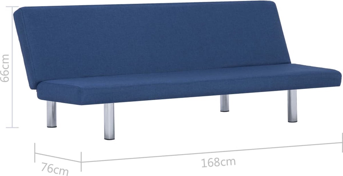 Vidaxl Slaapbank Polyester - Blauw