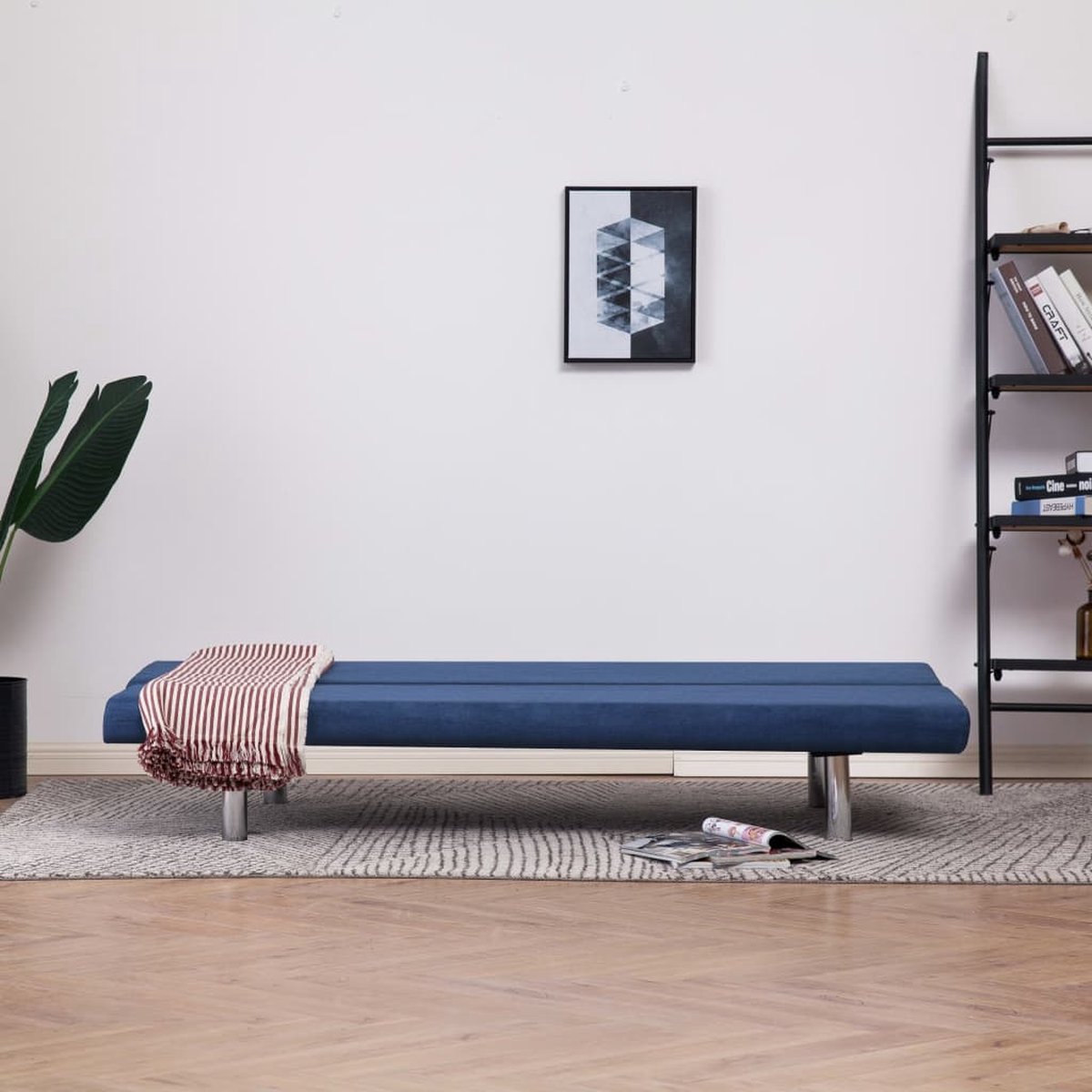 Vidaxl Slaapbank Polyester - Blauw