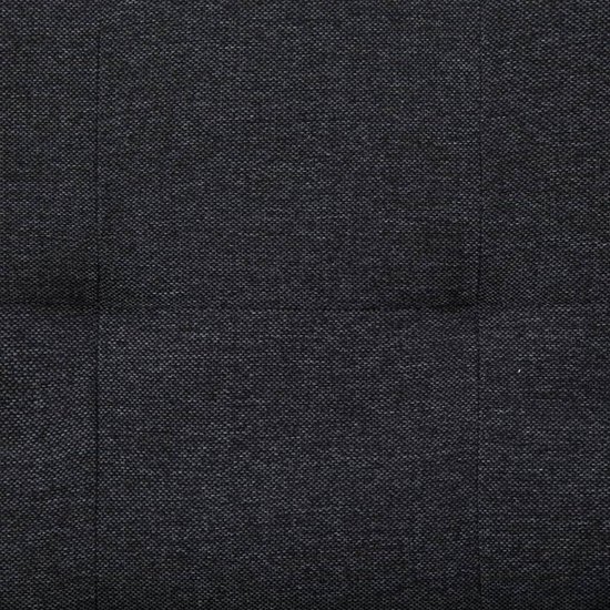 Vidaxl Slaapbank Met Twee Kussens Polyester Donker - Grijs