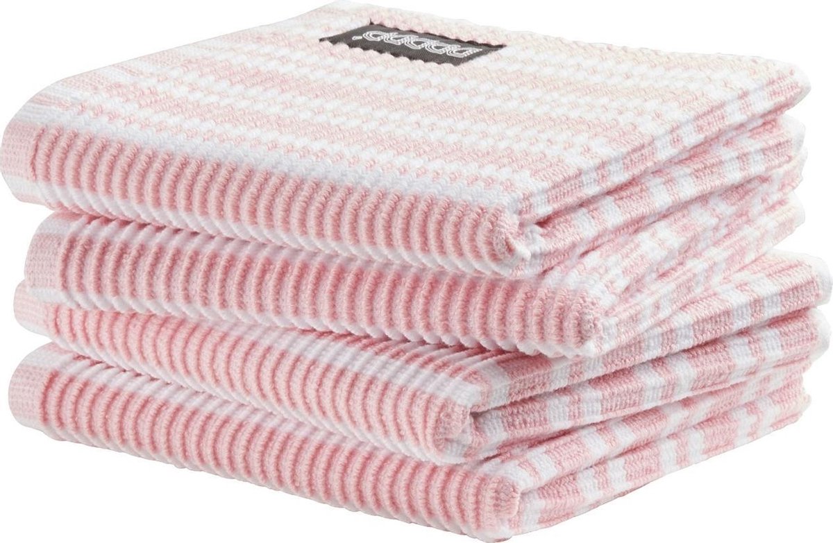 DDDDD Vaatdoek Classic Pastel Pink (4 Stuks) - Roze