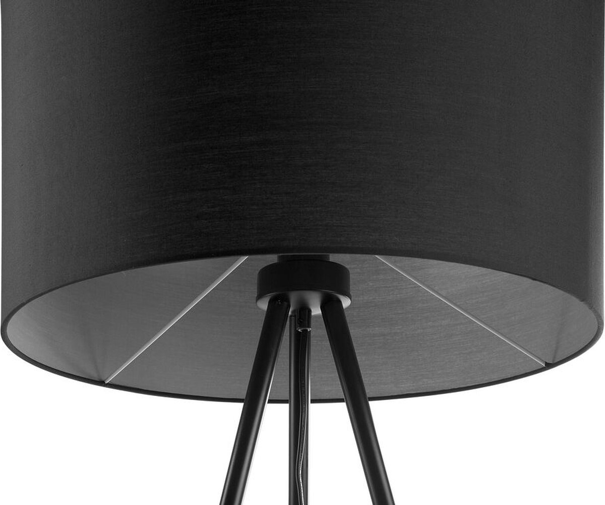 Beliani Tobol Staande Lamp Metaal 60 X 60 Cm - Zwart