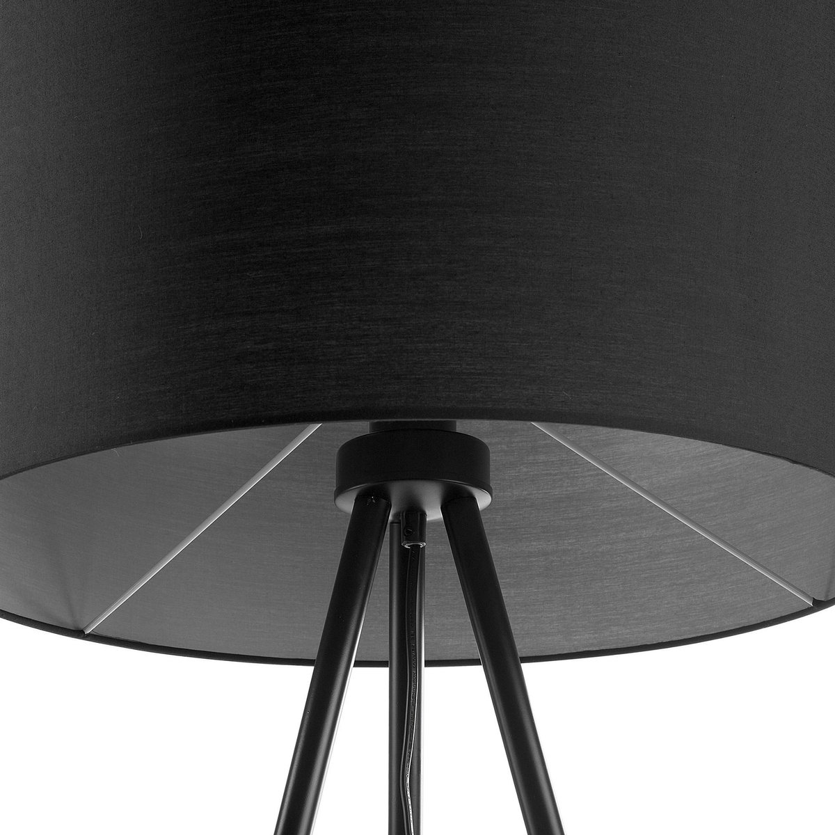 Beliani Tobol Staande Lamp Metaal 60 X 60 Cm - Zwart