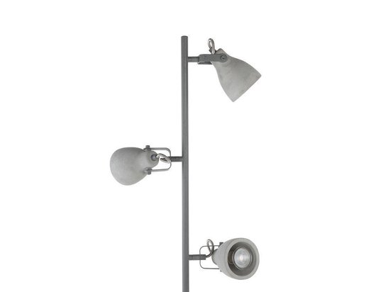 Beliani Mistago Staande Lamp Staal 28 X 28 Cm - Grijs