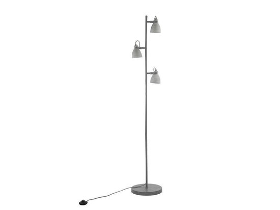 Beliani Mistago Staande Lamp Staal 28 X 28 Cm - Grijs