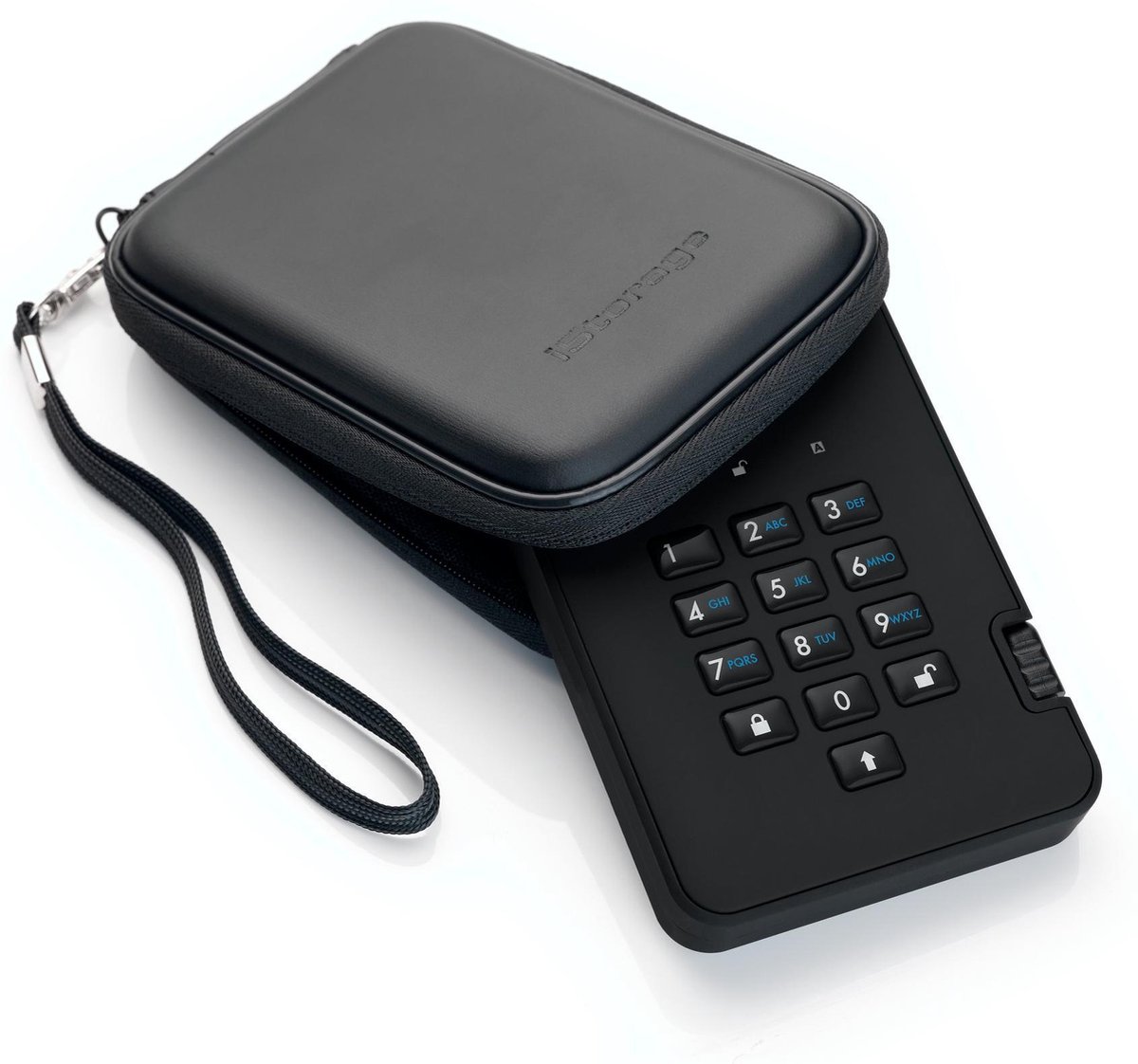 iStorage diskAshur 2 externe harde schijf 3000 GB - Zwart