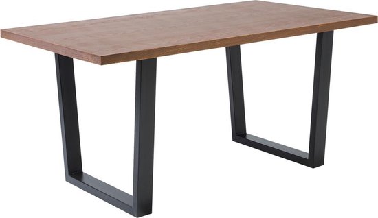 Beliani Austin Eettafel Mdf 90 X 160 Cm - Bruin