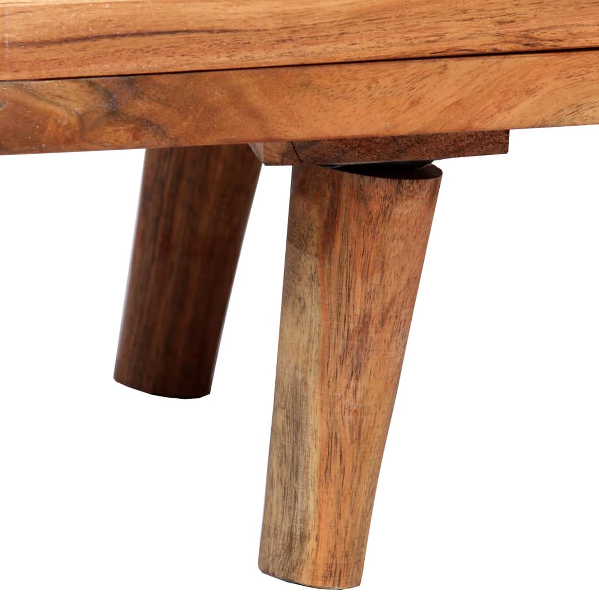 Vidaxl Dressoir Met Bewerkte Deuren 160x40x75 Cm Massief Hout - Bruin