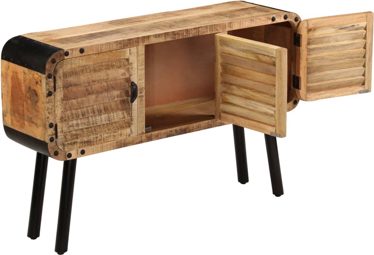 Vidaxl Dressoir 120x30x76 Cm Massief Mangohout - Bruin