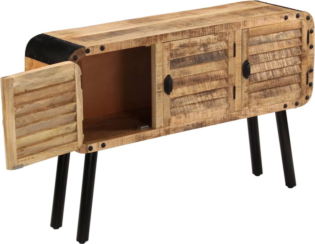 Vidaxl Dressoir 120x30x76 Cm Massief Mangohout - Bruin