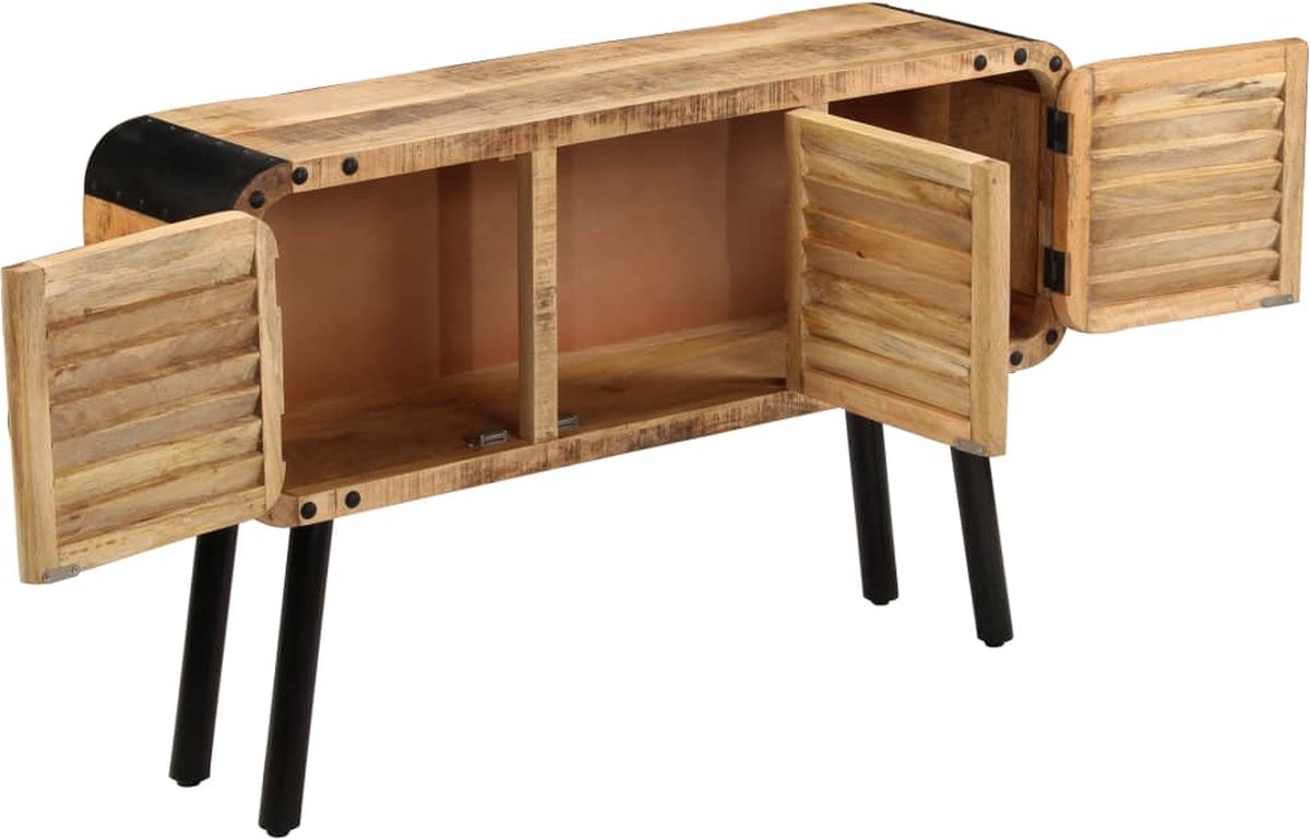 Vidaxl Dressoir 120x30x76 Cm Massief Mangohout - Bruin