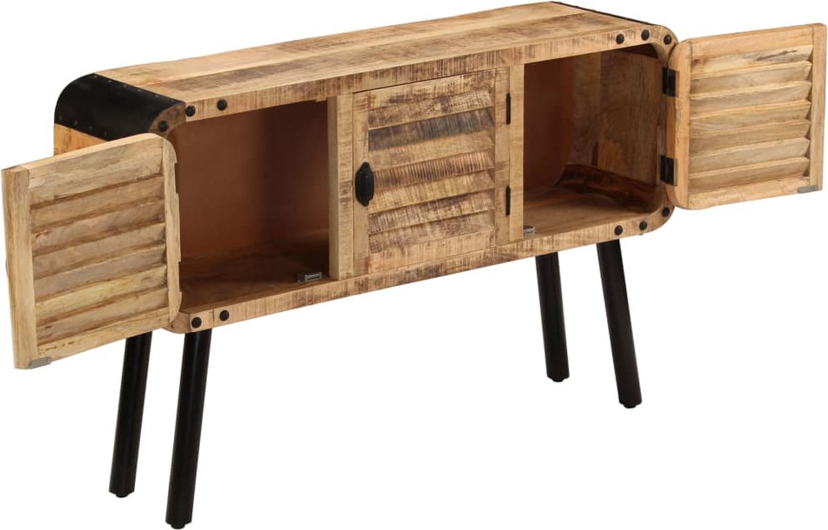 Vidaxl Dressoir 120x30x76 Cm Massief Mangohout - Bruin