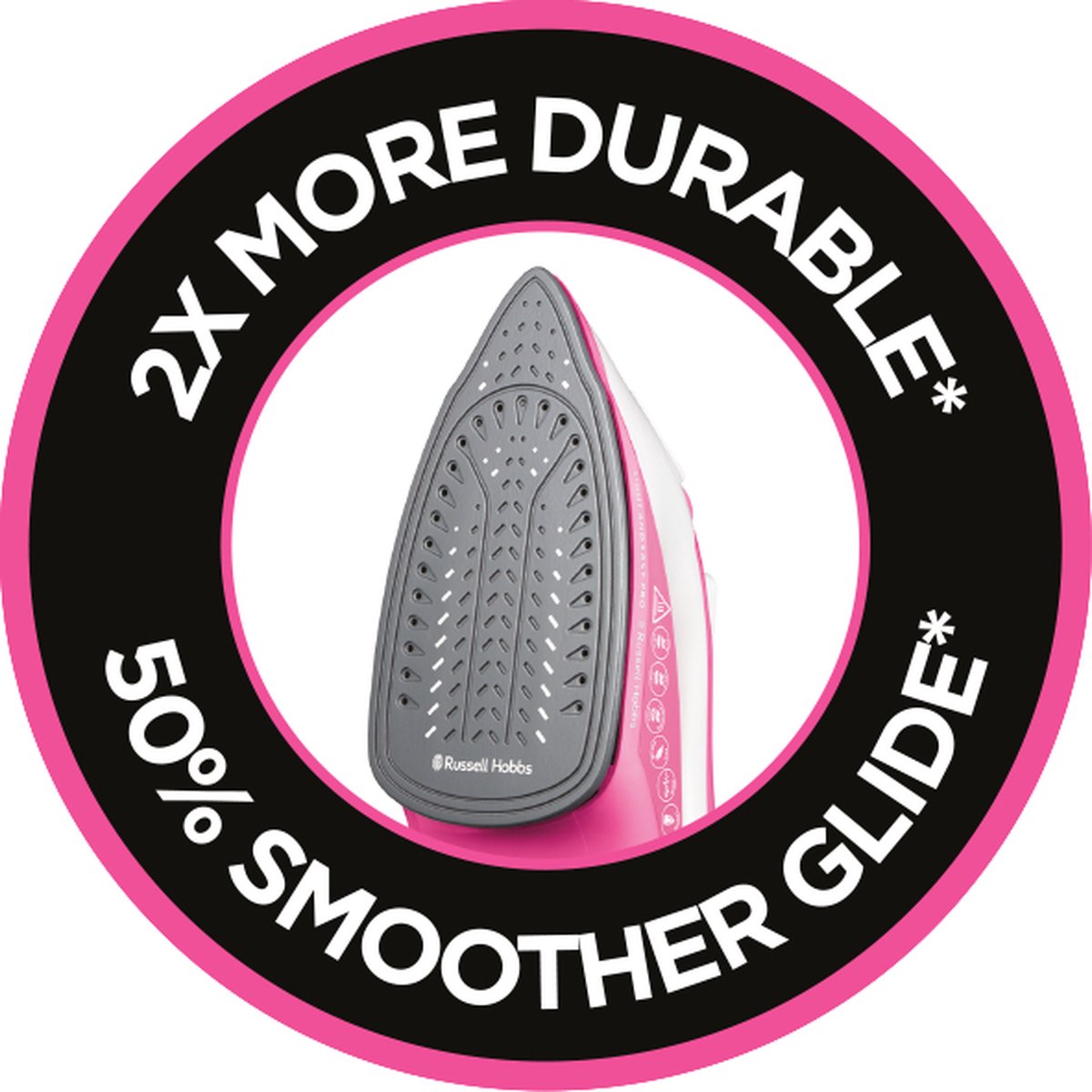 Russell Hobbs stoomstrijkijzer 26461-56 Easy Pro - Roze