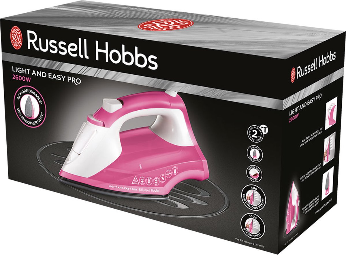 Russell Hobbs stoomstrijkijzer 26461-56 Easy Pro - Roze