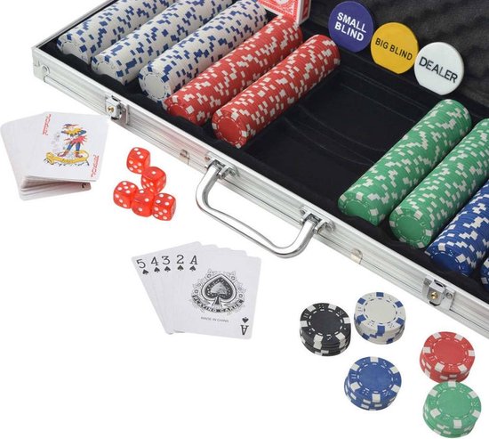 Vidaxl Pokerset Met 500 Chips Aluminium