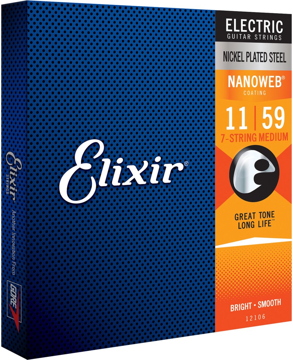 Elixir 12106 Electric NPS Nanoweb Medium 11-59 snarenset