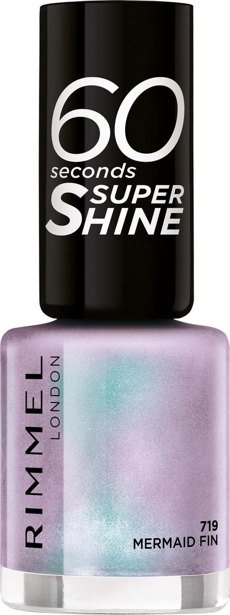 Rimmel 60 Seconds Lilac Holographic-719 719 Mermaid Fin 8 Ml - Grijs