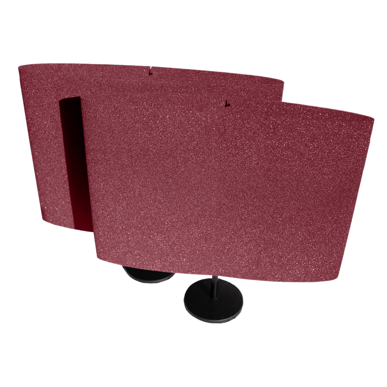 Auralex DeskMAX Home Office BUR Burgundy panel rood (set van 2)