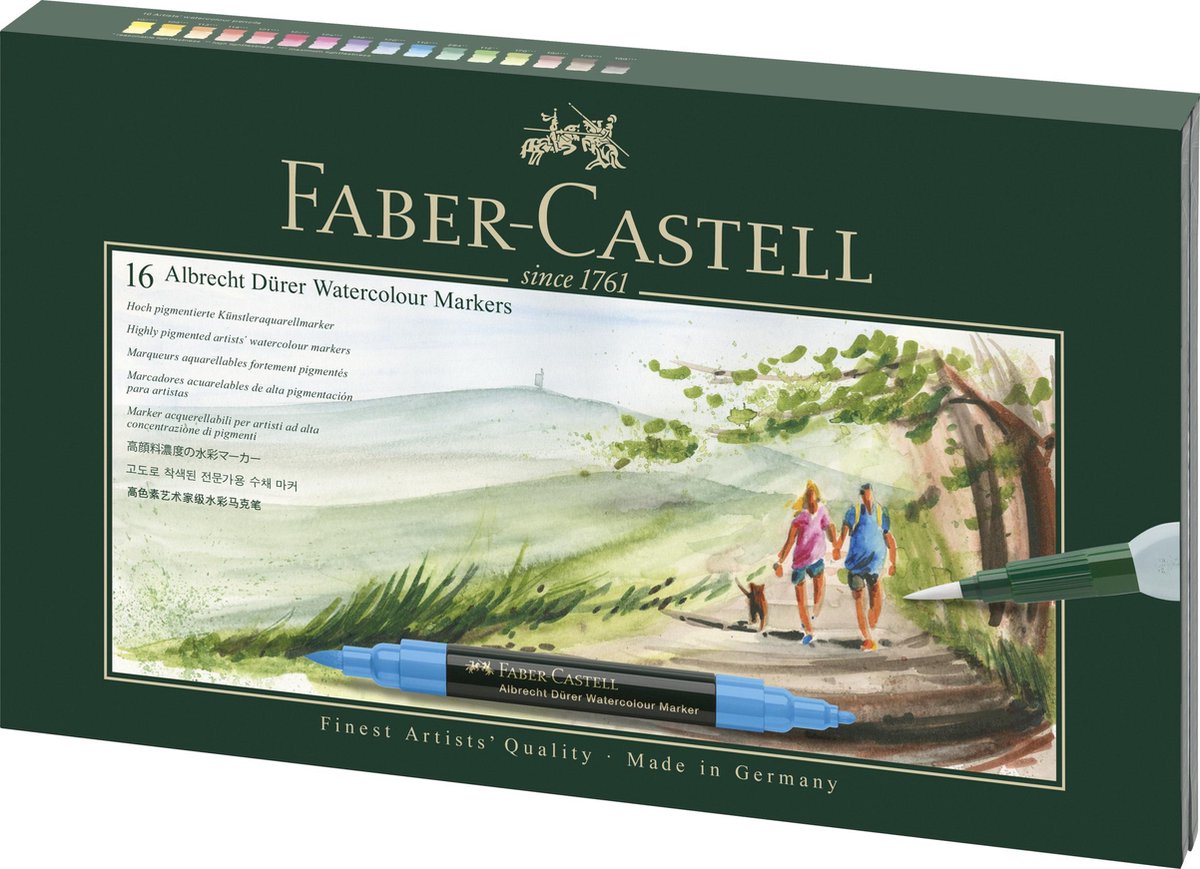 Faber Castell Aquarel Marker Albrecht Dürer Gift Set 16st. Met Accessoires