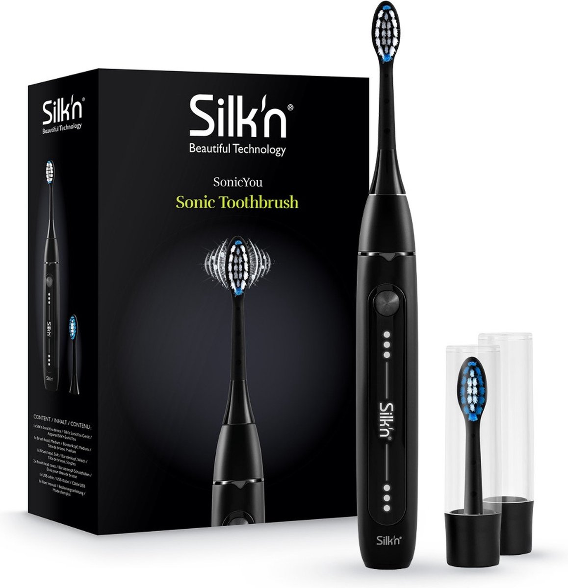 Silk'n elektrische tandenborstel SonicYou - Zwart