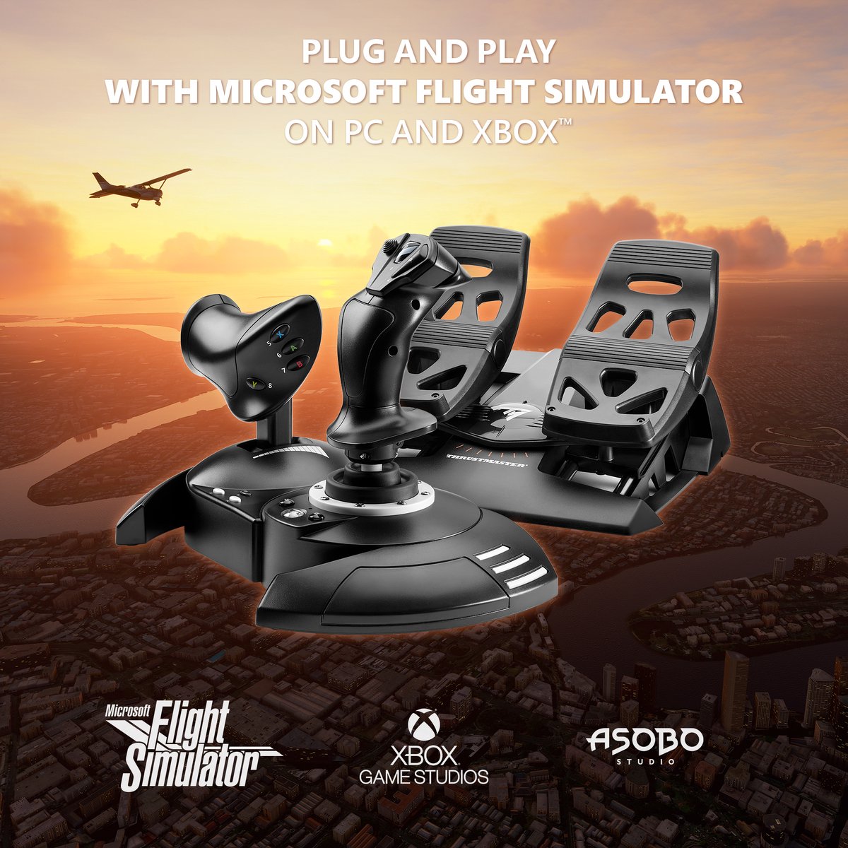 Thrustmaster T.Flight Full Kit X (Xbox Series/PC) - Zwart