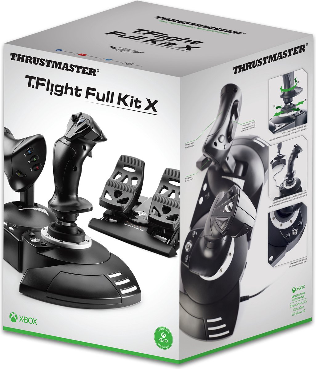 Thrustmaster T.Flight Full Kit X (Xbox Series/PC) - Zwart