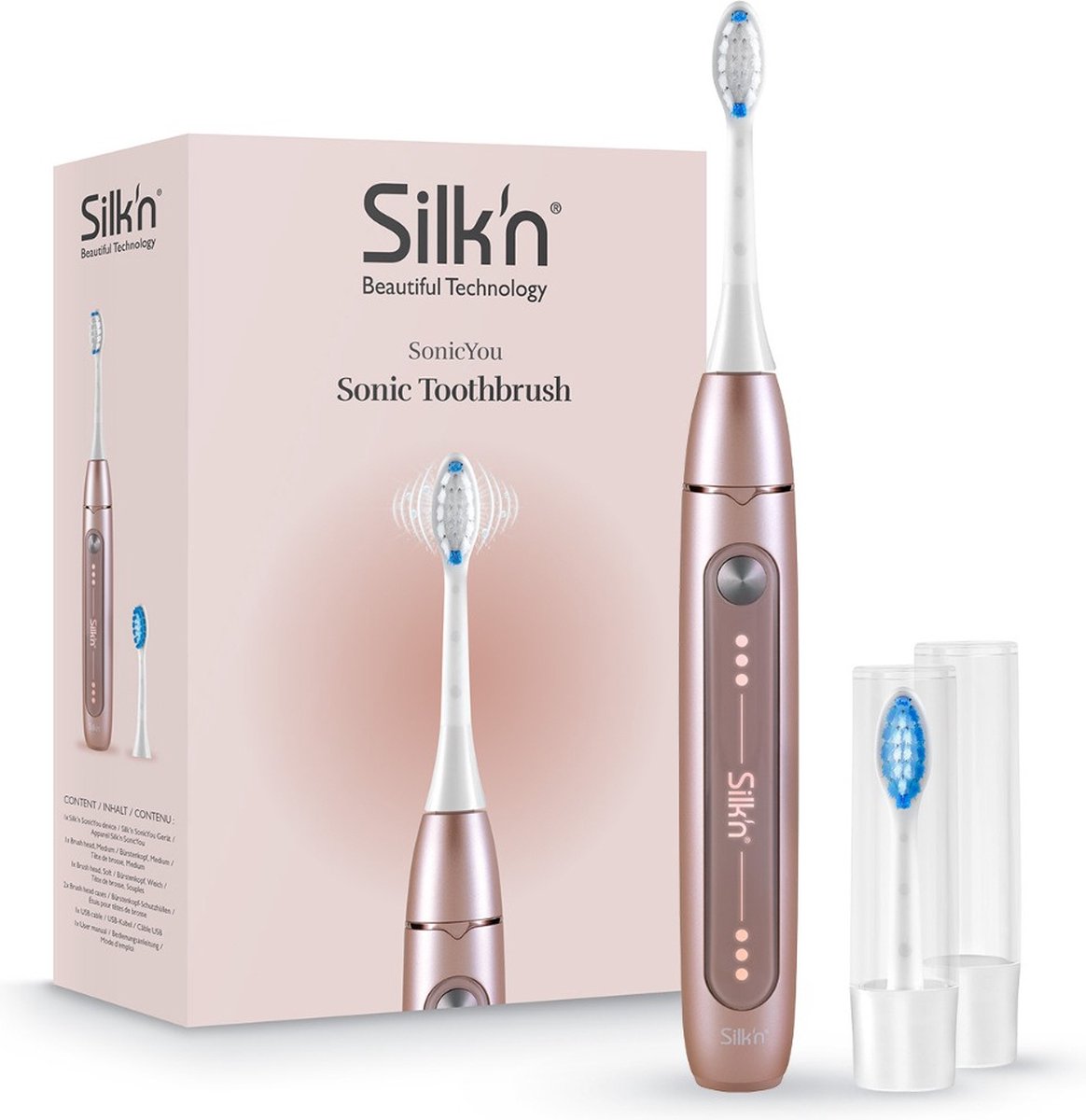 Silk'n elektrische tandenborstel SonicYou (Rosegoud) - Roze