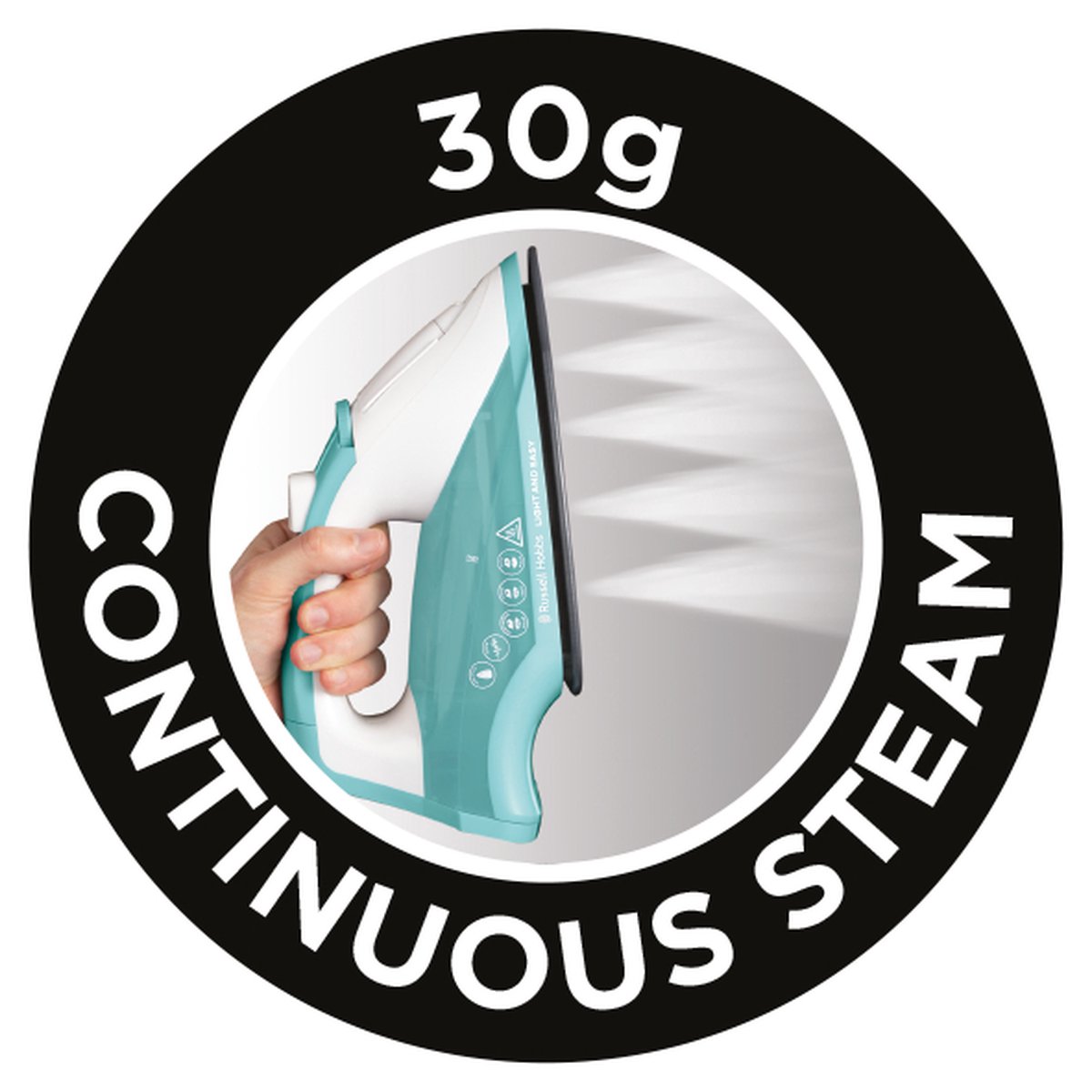 Russell Hobbs stoomstrijkijzer 26470-56 Light and Easy - Groen