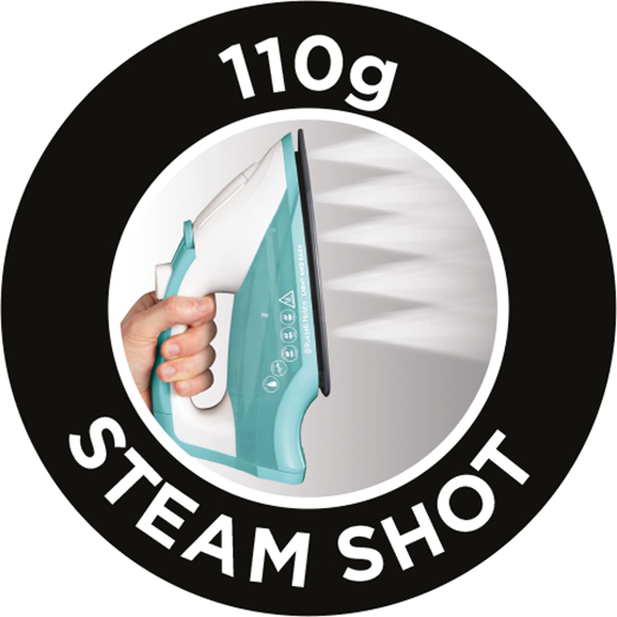 Russell Hobbs stoomstrijkijzer 26470-56 Light and Easy - Groen