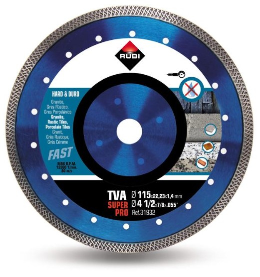 Rubi TVA 115 Diamantzaagblad | 115x22,23x1,4 mm | SUPERPRO