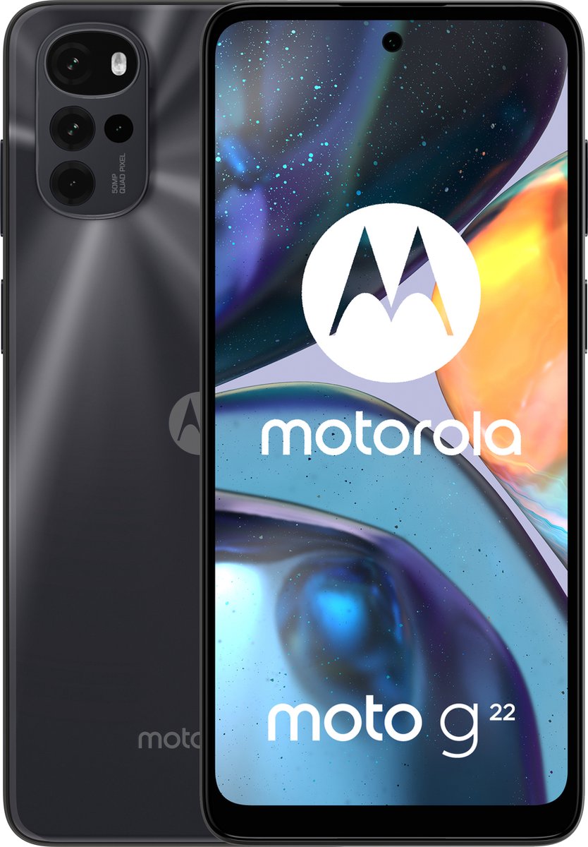 Motorola Moto G22 - 64 GB - Zwart